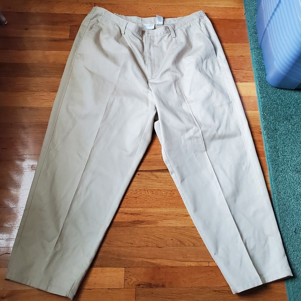 Liz Claiborne Womens Cotton Tan Khaki Pants